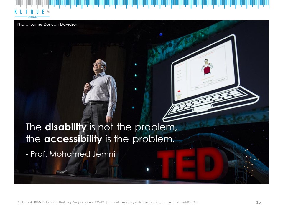 Prof. Mohamed Jemni delivering speech at TED.